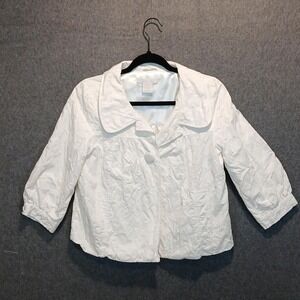 Charlotte Russe sz M lace jacket rockabilly retro 100% cotton cottagecore pinup